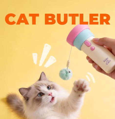 Auto-Return Interactive Cat Toy Launcher